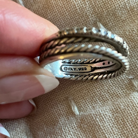 David Yurman cable/diamond ring - Picture 3 of 9